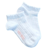 Hollow out plain girls socks