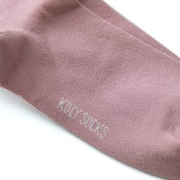 Plain dirty pink women's socks