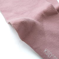 Plain dirty pink women's socks