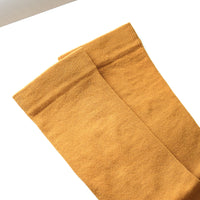 Plain ochre socks