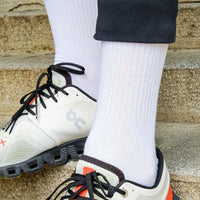 Sport white solid socks