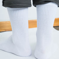 Sport white solid socks
