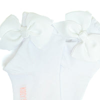 Formal socks with a white bow