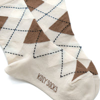 Socks with rhomboids