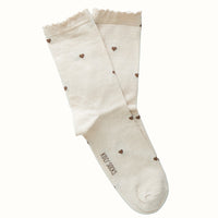 Socks with discreet hearts