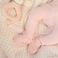 Solid-colored cotton tights