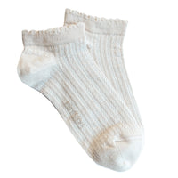 Hollow out plain girls socks