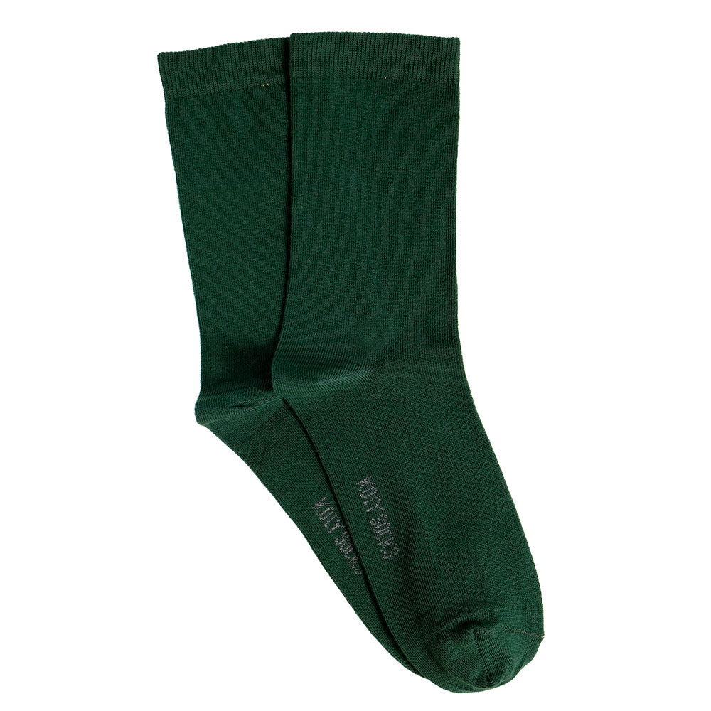 Jednobojne zelene čarape