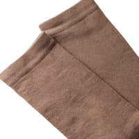 Plain brown women's socks