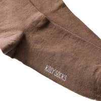 Plain brown women's socks