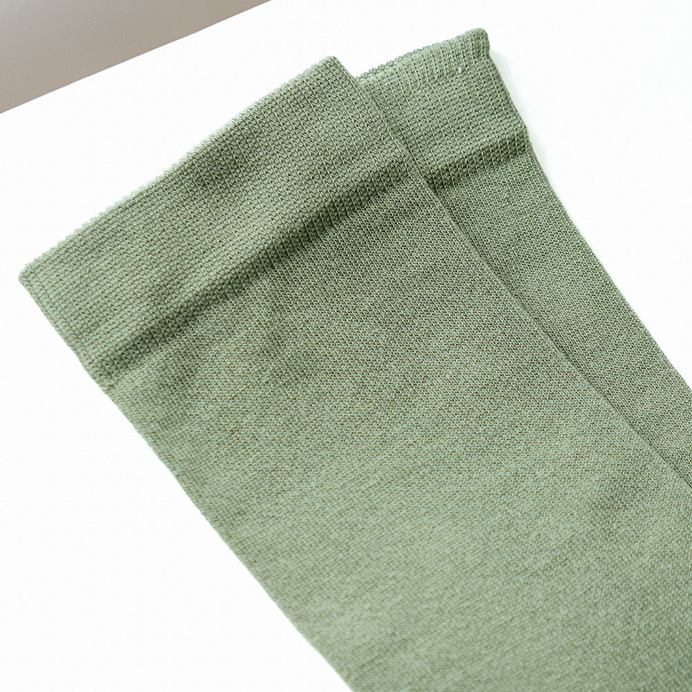 Plain green socks