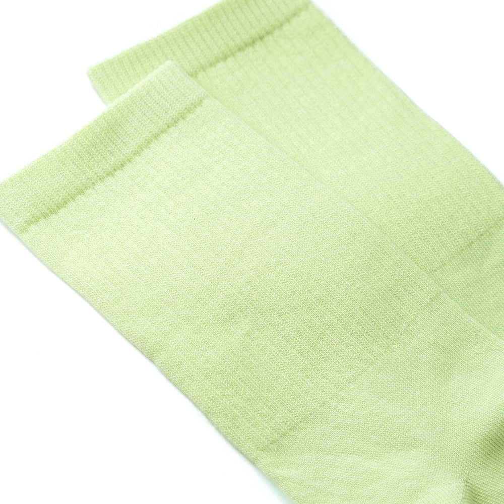 Light green plain sports socks
