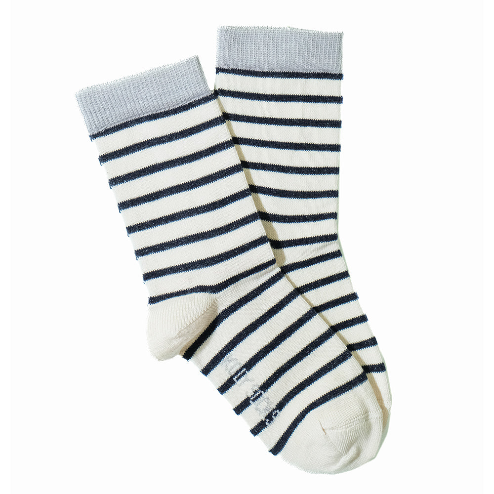 Sailor stripes cream socks