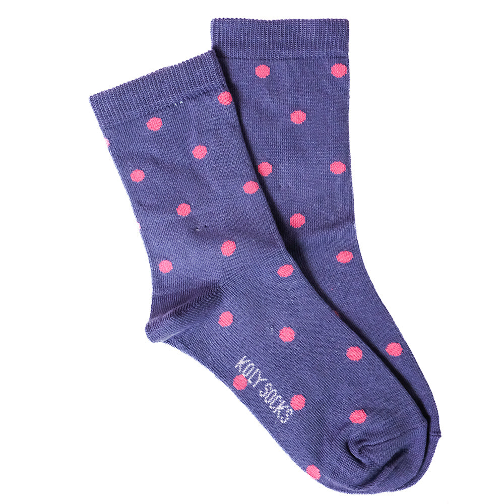 Pink dots socks