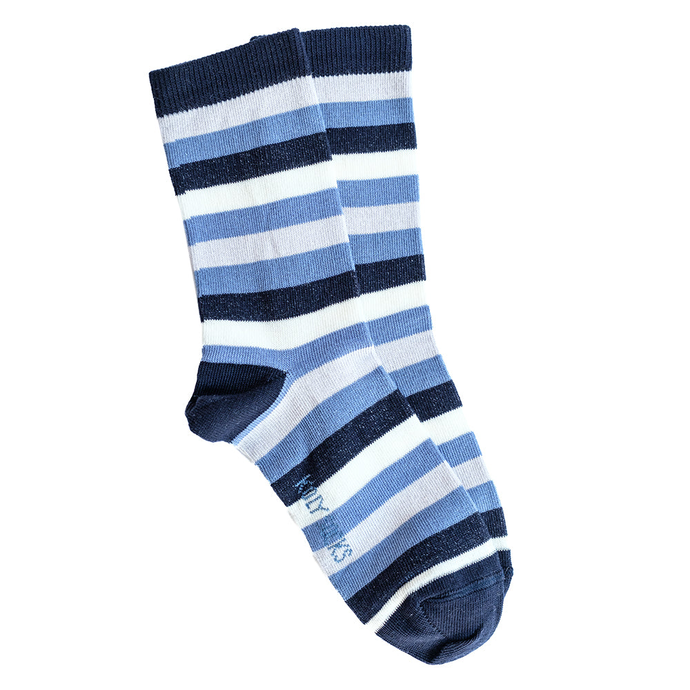 Navy striped socks