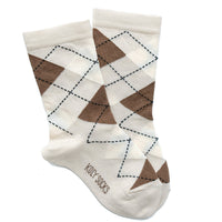 Socks with rhomboids