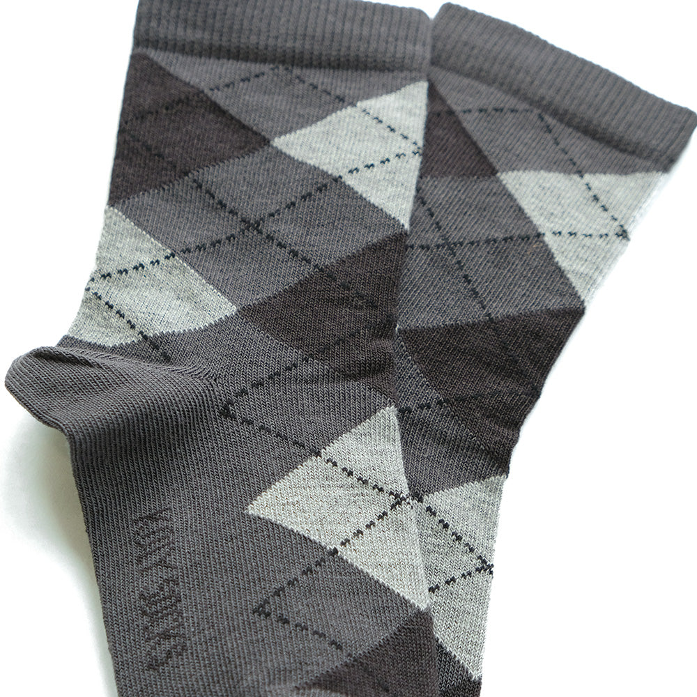 Socks with rhomboids