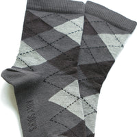 Socks with rhomboids