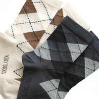 Socks with rhomboids