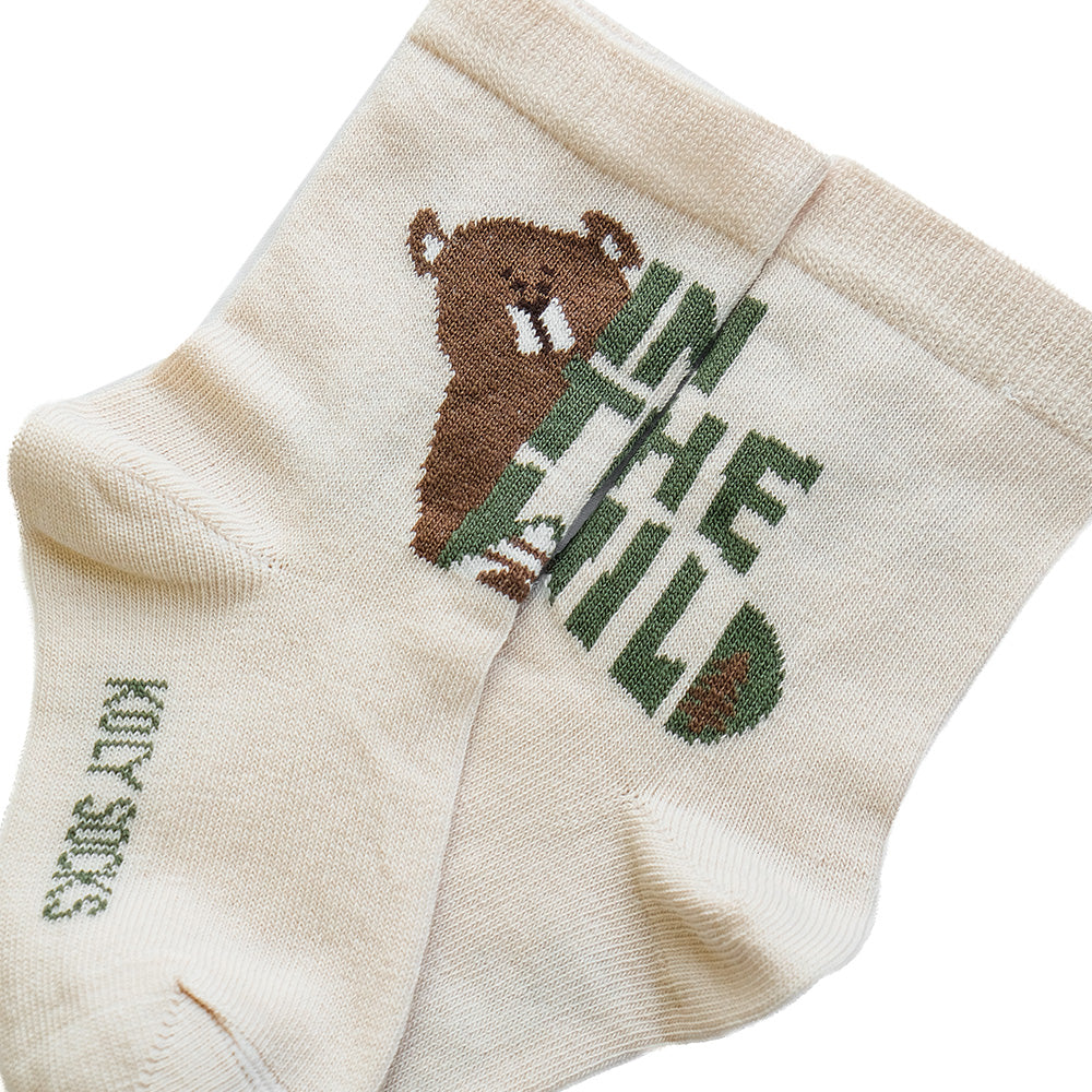 Socks bear in the wild