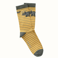 Rhino striped socks
