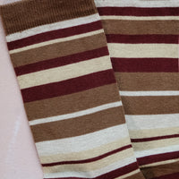 Striped brown socks