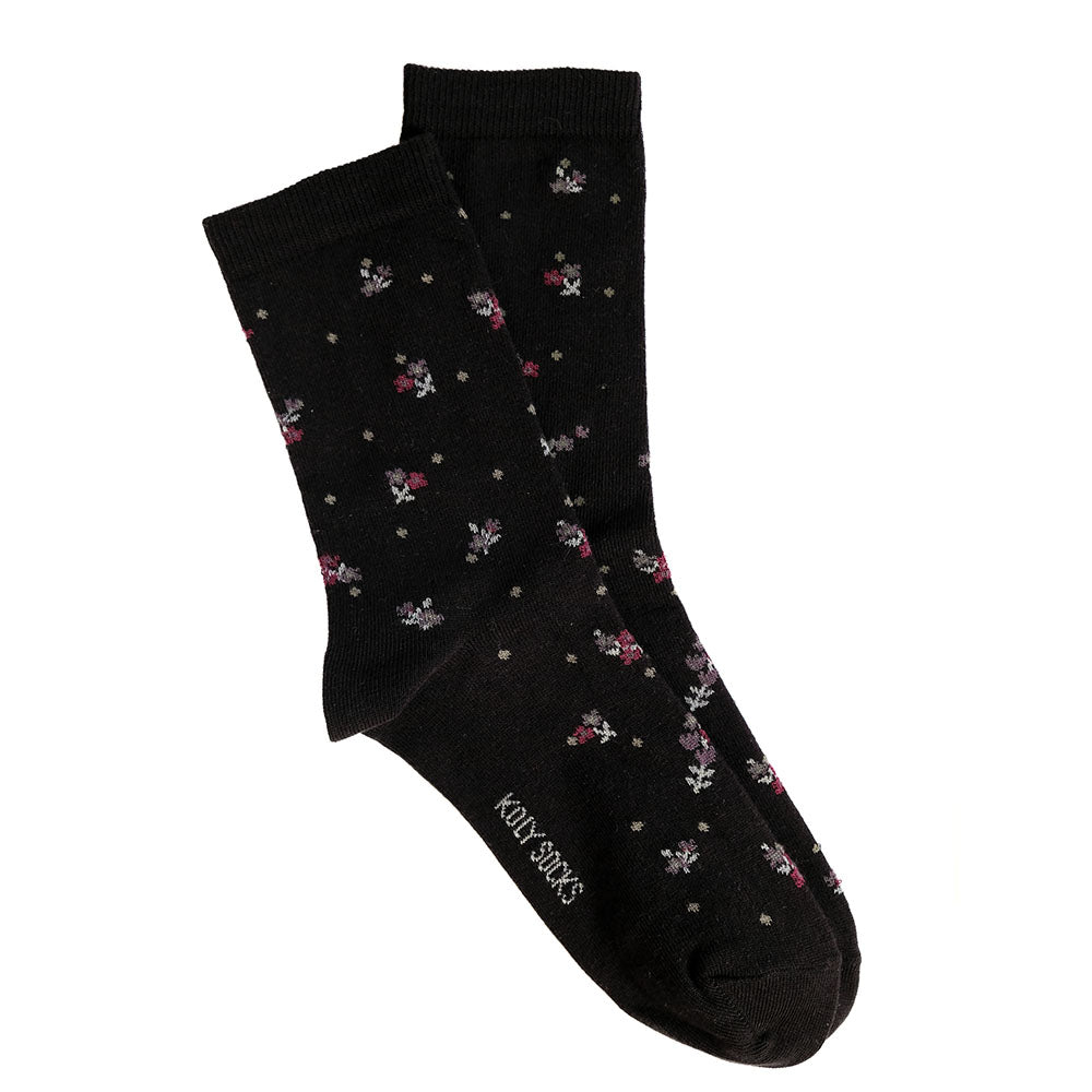 Čarape sa cvetnim detaljima